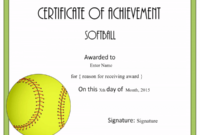 Free Softball Certificate Templates Customize Online Inside Softball Certificate Templates Free