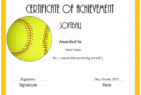 Free Softball Certificate Templates Customize Online With Regard To Softball Certificate Templates