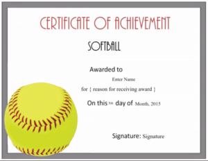 Free Softball Certificate Templates Customize Online Within Softball Award Certificate Template
