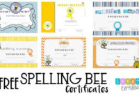 Free Spelling Bee Certificate Templates Customize Online Regarding Spelling Bee Award Certificate Template