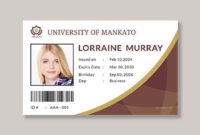Free Student Id Card Template Word (Doc) | Psd | Indesign Within Printable High School Id Card Template