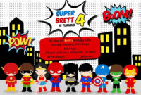 Free Superhero Invitation Template ~ Addictionary Regarding Free Superhero Birthday Card Template