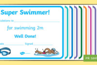 Free! Swimming Certificate Templates Physical Education For Swimming Award Certificate Template