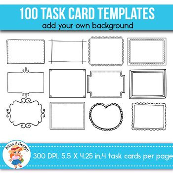 Free Task Card Templates Editable | Flash Card Template With Quality Task Card Template