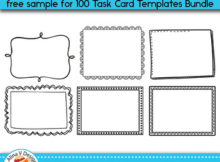 Free Task Card Templates Editable Inside Task Card Template