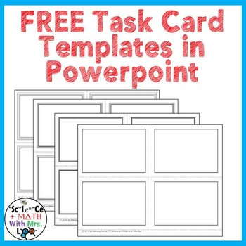 Free Task Card Templates In Powerpoint Pertaining To Task Card Template