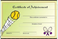 Free Tennis Certificates On Womens Tennis World | Gift In Quality Tennis Gift Certificate Template