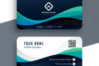 Free Vector | Abstract Blue Professional Business Card Template With Regard To Professional Professional Name Card Template