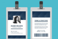 Free Vector | Abstract Id Card Template With Geometric Style With Regard To Printable Portrait Id Card Template