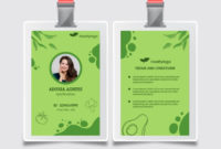 Free Vector | Bio And Healthy Food Id Card Template In Bio Card Template