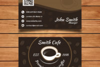 Free Vector | Cafe Business Card Template With Free Restaurant Business Cards Templates Free