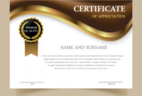 Free Vector | Certificate Template With Elegant Design Throughout Quality Elegant Certificate Templates Free