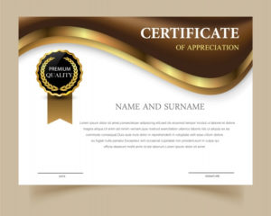 Free Vector | Certificate Template With Elegant Design Throughout Quality Elegant Certificate Templates Free