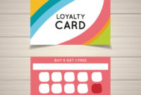 Free Vector | Colorful Loyalty Card Template For Quality Membership Card Template Free