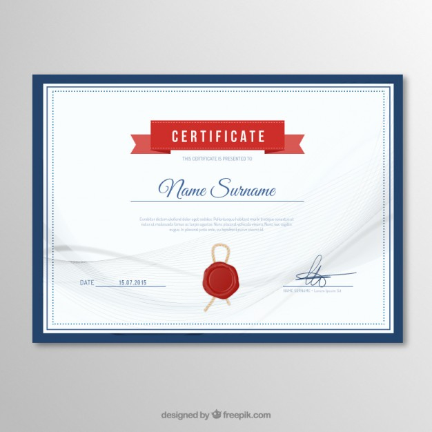Free Vector | Elegant Certificate Template Within Quality Elegant Certificate Templates Free