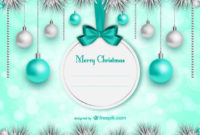 Free Vector | Elegant Christmas Card Template Within Quality Free Holiday Photo Card Templates