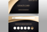 Free Vector | Elegant Loyalty Card Template With Golden Design Inside Membership Card Template Free