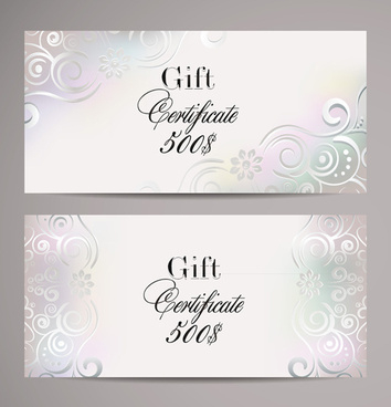 Free Vector Gift Certificate Template Free Vector Download For Free Elegant Gift Certificate Template