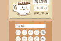 Free Vector | Hand Drawn Coffee Shop Loyalty Card Template Regarding Professional Customer Loyalty Card Template Free