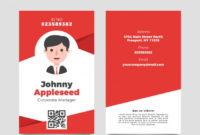 Free Vector | Id Card Template With 11+ Personal Identification Card Template