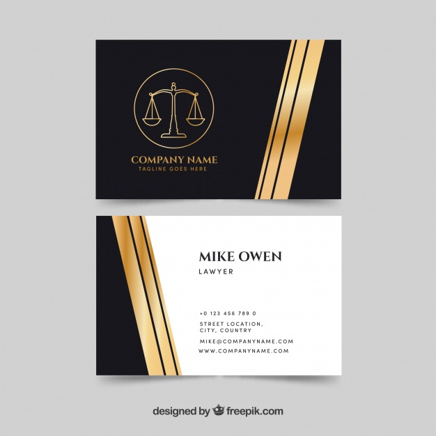 Free Vector | Law And Justice Business Card Templateq Pertaining To Best Legal Business Cards Templates Free