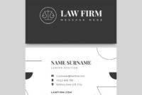 Free Vector | Lawyer Card Template In Free Lawyer Business Cards Templates