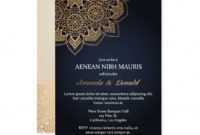 Free Vector | Luxury Wedding Invitation Card Template Within Free E Wedding Invitation Card Templates