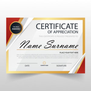 Free Vector | Modern Certificate Of Appreciation Template Pertaining To Free Certificate Of Appreciation Template Downloads