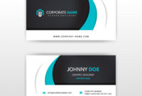 Free Vector | Modern Vector Double Sided Business Card Design Pertaining To Double Sided Business Card Template Illustrator