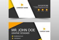 Free Vector | Orange Corporate Business Card Template For Company Business Cards Templates