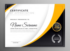 Free Vector | Professional Certificate Template Diploma Inside Award Certificate Design Template