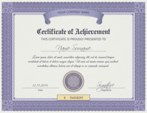 Free Vector | Qualification Certificate Template Regarding Qualification Certificate Template