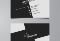 Free Vector | Simple Black And White Business Card Template Pertaining To Quality Black And White Business Cards Templates Free