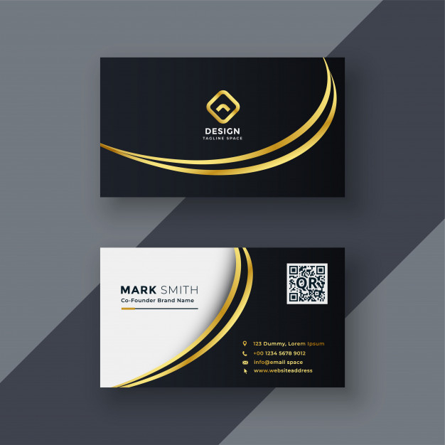 Free Vector | Stylish Golden Creative Business Card Design Intended For 11+ Unique Business Card Templates Free