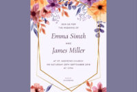 Free Vector | Wedding Invitation Card Template For Church Wedding Invitation Card Template