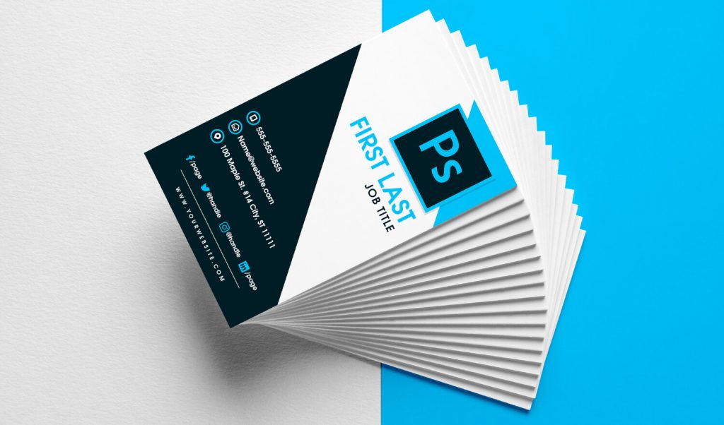 Free Vertical Business Card Template In Psd Format Throughout Business Card Template Photoshop Cs6