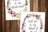 Free "Will You Be My Bridesmaid?" Printables! | Bridesmaid Pertaining To Will You Be My Bridesmaid Card Template