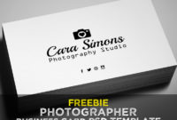 Freebie – Photographer Business Card Psd Template | Freebies For Photography Business Card Template Photoshop