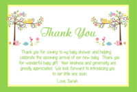 Fresh Baby Shower Thank You Cards Babysof | Baby Shower Intended For Thank You Card Template For Baby Shower