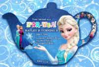 Frozen Birthday Invites Template Luxury 23 Frozen Birthday With Regard To Printable Frozen Birthday Card Template