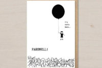Funny Farewell Card Printable Farewell! I'M Outta Here Regarding Goodbye Card Template