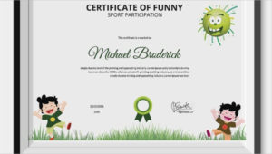 Funny Sports Certificate 5+ Word, Psd Format Download For Funny Certificate Templates