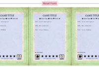 Game Cards Template | Pub Meeple For Template For Game Cards