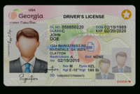 Georgia Driver License Psd Template : High Quality Psd Template For Georgia Id Card Template