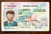 Georgia Driver License Psd Template : High Quality Psd Throughout Professional Georgia Id Card Template