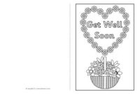 Get Well Soon Card Colouring Templates (Sb8890) Sparklebox Pertaining To Printable Get Well Card Template