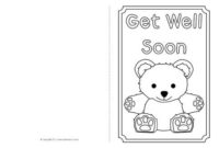 Get Well Soon Card Colouring Templates (Sb8890) Sparklebox Within Printable Get Well Card Template