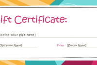 Gift Card Certificate Template | Certificatetemplategift With Regard To Free Fillable Gift Certificate Template Free