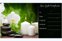 Gift Certificate 27 Word Layouts | Massage Gift Intended For Printable Spa Day Gift Certificate Template