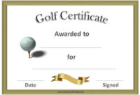 Golf Awards | Certificate Templates, Funny Certificates In Golf Certificate Template Free